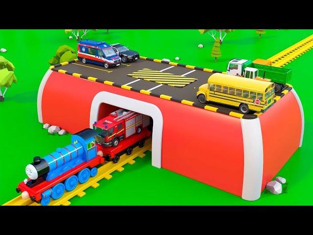 Magic Train fot Children | Vehicles - Cartoon Videos | Toy Trucks for Kids Toddlers