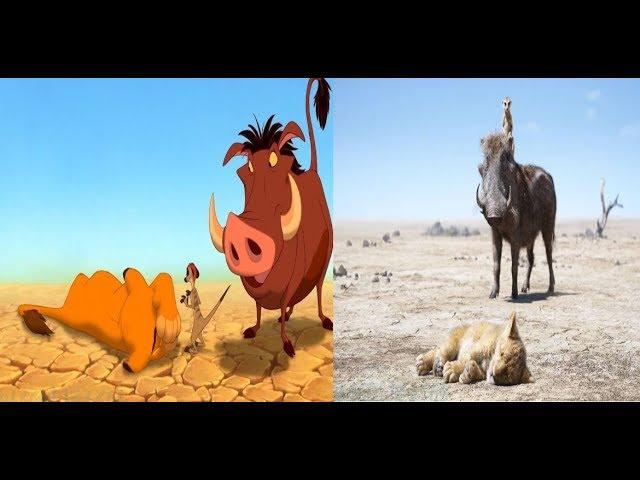 The Lion King (1994/2019) Timon and Pumbaa find Baby Simba