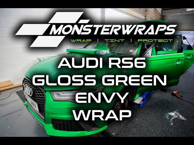 Monsterwraps | Audi RS6 3M Gloss Green Envy wrap