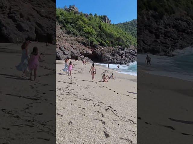  Damlataş Beach | Alanya TURKEY 2024 | view of the sea and mountain【4K】️ 