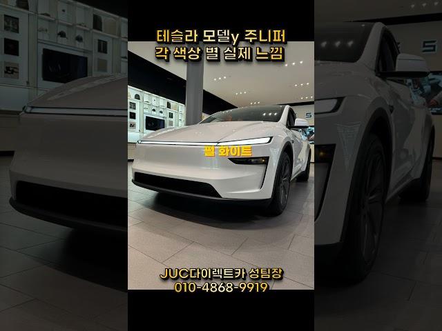 테슬라 모델Y 주니퍼 각 색상별 실제 느낌