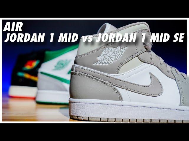 Air Jordan 1 Mid vs Air Jordan 1 Mid SE