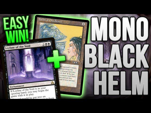 METAGAME KILLER! Mono-Black Helm of Obedience + Leyline of the Void Combo | Magic: The Gathering MTG