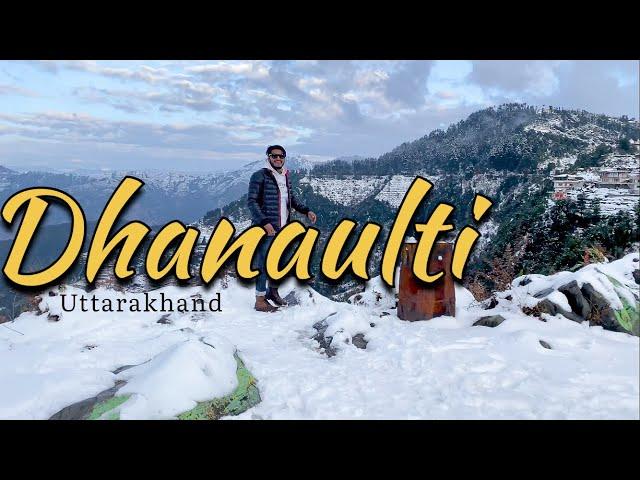 DHANAULTI  snowfall ️ — Vlog by DS Sharik // Full of Adventure // Beauty of Uttarakhand