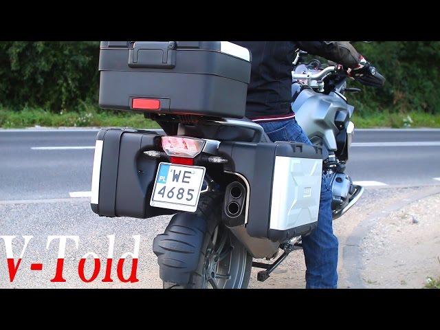 BMW R 1200 GS Akrapovic vs stock exhaust sound