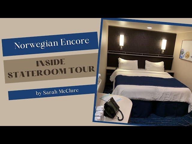 Norwegian Encore Inside Stateroom Tour