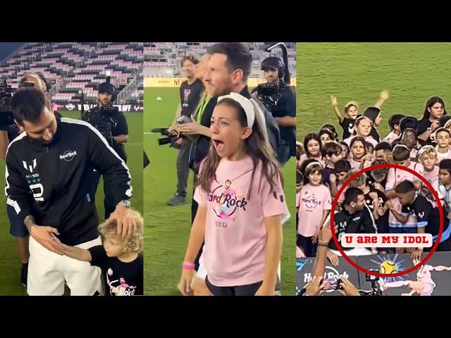 Kids Priceless Reaction After Meeting Lionel Messi