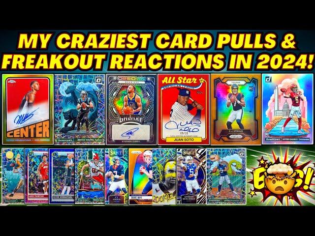 *MY BEST SPORTS CARD PULLS & FREAKOUT REACTIONS IN 2024! (HOLY GRAIL PULLS)