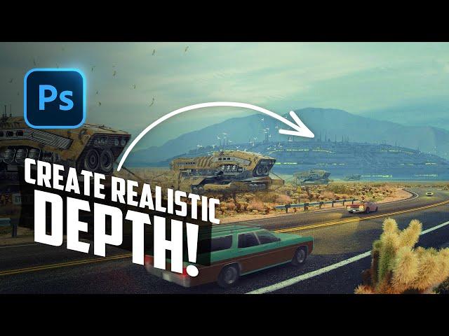 How to Add DEPTH Using ATMOSPHERIC PERSPECTIVE in your Photoshop Manipulations!