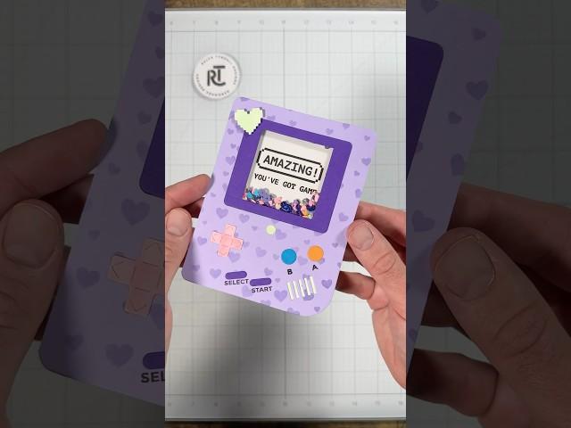 A Super Fun INTERACTIVE Valentine for Gamers  #cardmakimg #asmr #crafts