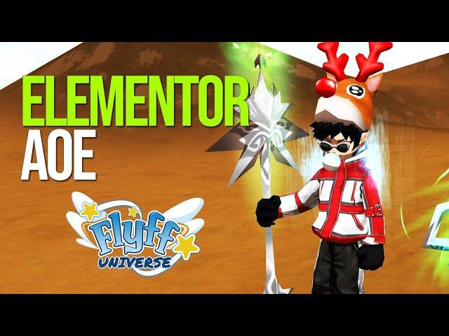 FLYFF UNIVERSE - ELEMENTOR AOE RUN - LV 104 PLAY #gaming