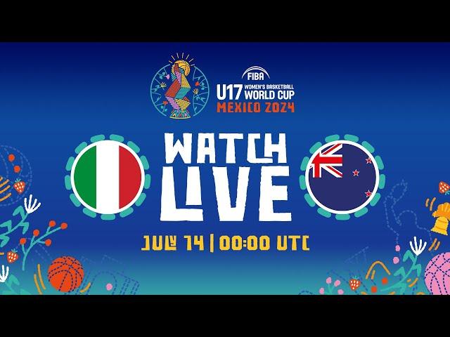 Group Phase | ITA v NZL | Full Basketball Game | FIBA U17 Women's Basketball World Cup 2024