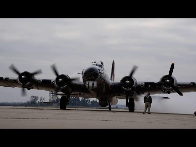 B-17 Cold Engine Start