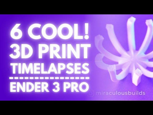 3D Print Timelapse Ender 3 - 3D Print Vases and Boxes On The Ender 3 Pro | 3D Print Timelapses