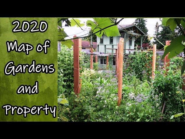 2020 Garden Layout and Property Map