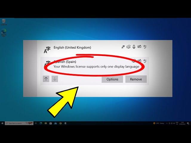 Your Windows license only supports one display language - How To Fix Can't change display language 