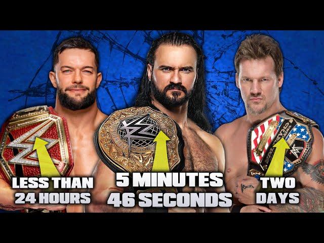 The Shortest Reign With EVERY WWE Championship