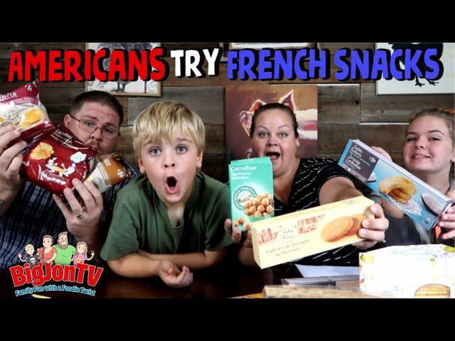 Americans Try French Cookies and Chips || Foreign Food Friday