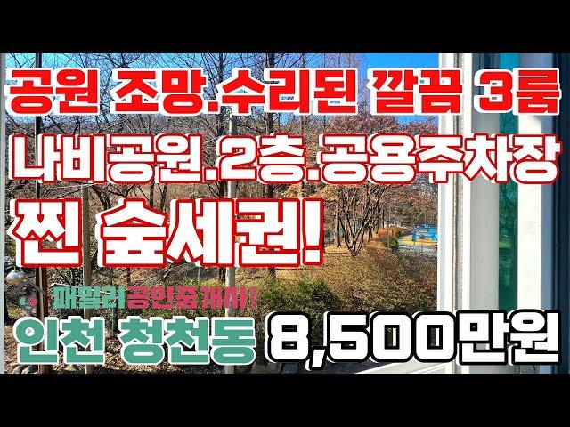 번호B-143)새소리들리는 숲세권 전망! 공기좋고 기본수리된 3룸 2층, 넓은.공용주차장.아이즈빌 인근 집 앞 정류장 있는 인천부평구청천동 빌라매매 [인천빌라][인천빌라 매매]