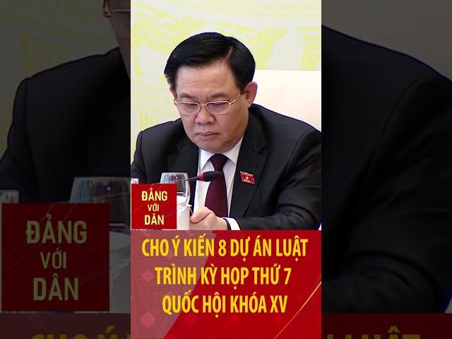 Cho ý kiến 8 dự án luật trình kỳ họp thứ 7, Quốc hội khóa XV #shorts