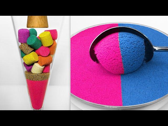 Very Satisfying and Relaxing Compilation 307 Kinetic Sand ASMR