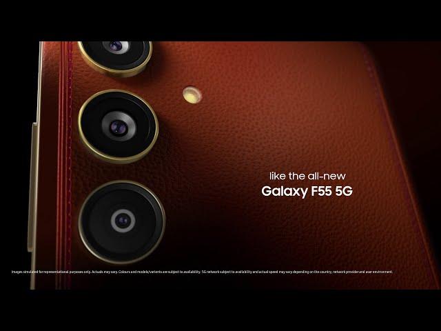 Introducing the all-new Galaxy F55 5G | Crafted by the masters | Samsung