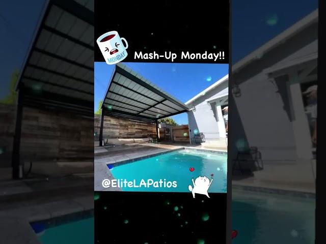 Elite LA Patios – Black is in! 4K Aluminum Cantilever by the Pool