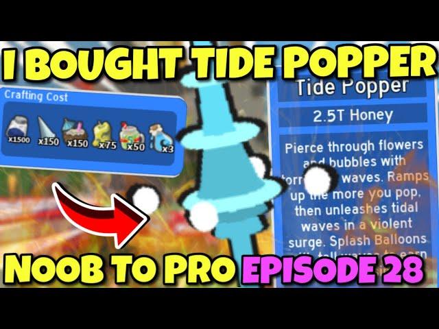 I BOUGHT TIDEPOPPER - Bee Swarm Simulator NOOB to PRO Episode 28