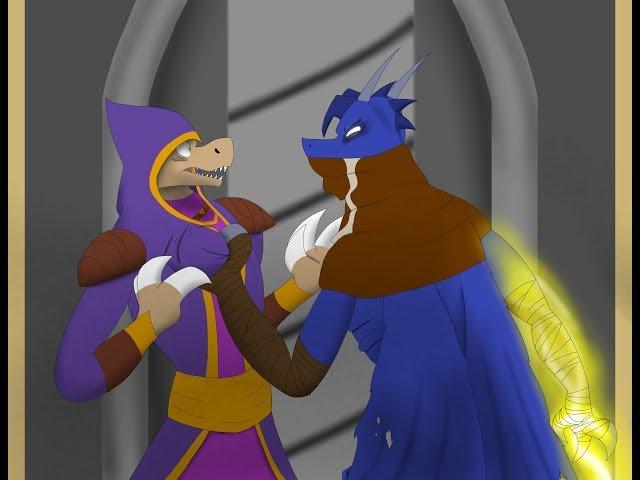 SpeedPaint Moebius and Raziel(anthro dragons)