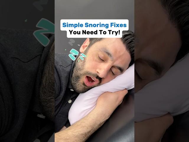 SNORING a problem? Try these simple solutions BEFORE invasive expensive ones! #snoring #sleep #tmj