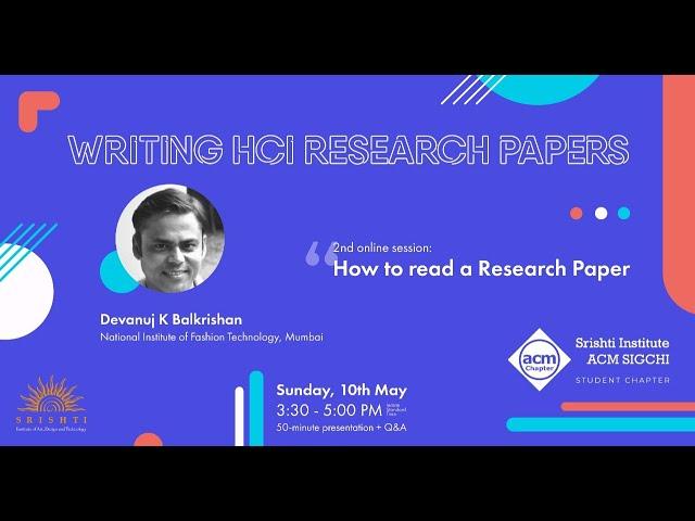 2. Reading a HCI Research Paper by Devanuj K Balkrishan (Part 1)