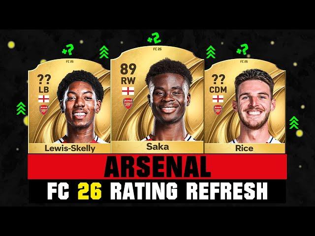 FIFA 26 | ARSENAL PLAYER RATINGS IN FC 26!  ft. Saka, Lewis-Skelly, Rice…