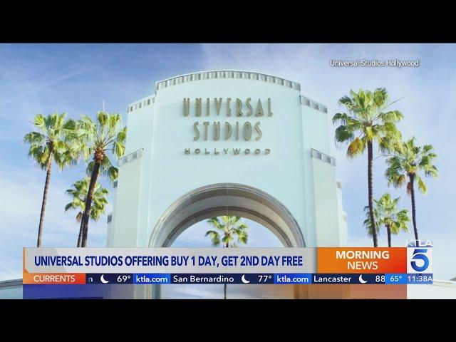 Universal Studios Hollywood launches 2-for-1 ticket deal