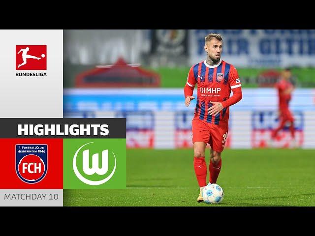 Important 3 Points! | 1. FC Heidenheim 1846 - VfL Wolfsburg 1-3 | Highlights | MD 10 – Bundesliga