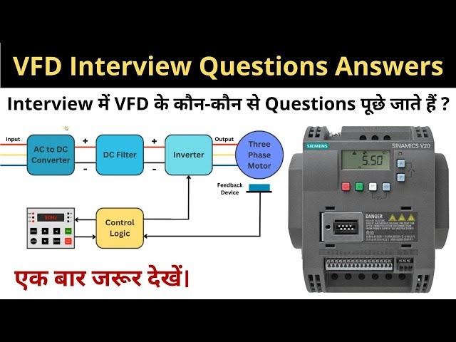 VFD Interview Questions Answers in Hindi | Learn EEE