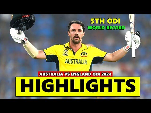 Australia Vs England 5th Odi 2024 Full Highlight | Aus Vs Eng 2024 Highlight