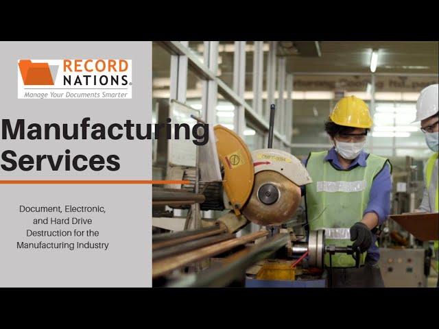 Manufacturing Industry Services at Record Nations