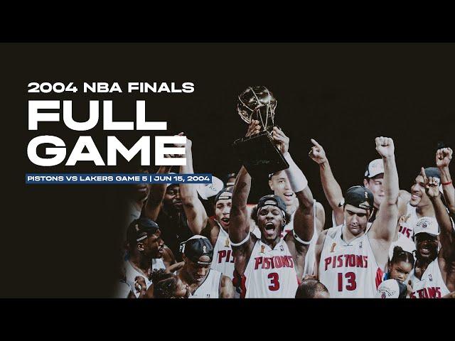 20 Years Ago: Pistons Win NBA Finals vs. Lakers | Pistons Archives