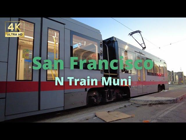 San Francisco Muni Metro: N Judah Train to San Francisco Sunset