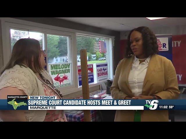 Alexandria Taylor, Republican candidate for Michigan Supreme Court, visits UP for meet and greet