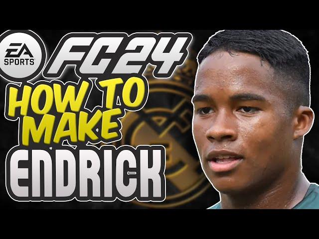 FC 24 | How to make ENDRICK + Stats & Animation -  Real Madrid Top Signing!