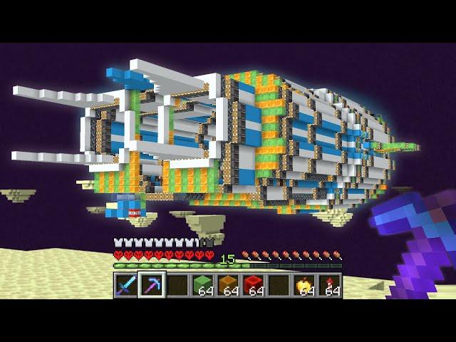 I Built A Working Spaceship In Hardcore Minecraft