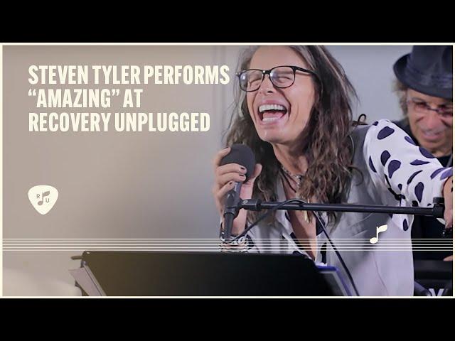 Steven Tyler performs "Amazing" at Recovery Unplugged Behavioral Health