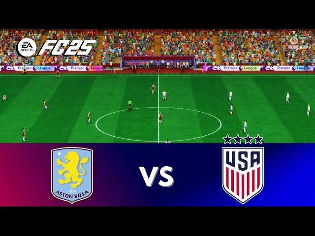 FC 25:  ASTON VILLA (w) vs. USWNT | Dec 2, 2024 | Women's Friendly | PS5 Gameplay