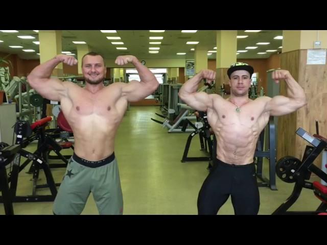 Moussa blamm and Oleg pluzhnik posing 2017