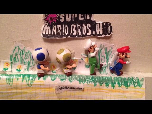 Mario Bros WII Title Screen In K'nex (STOP MOTION REMAKE)