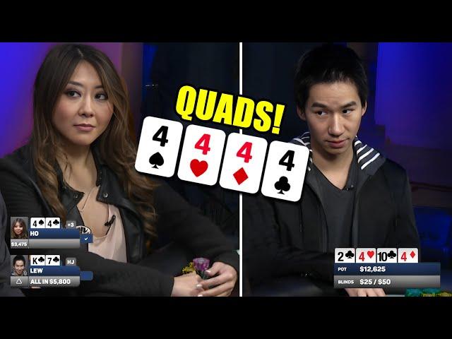 Maria Ho hits QUADS vs. Randy Lew after OWNING Phil Hellmuth and Phil Laak