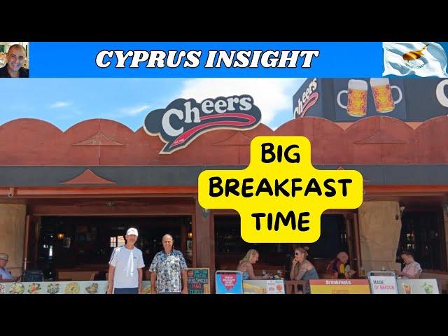 Big Breakfast at Cheers Pub Protaras Cyprus - GREAT VALUE!!