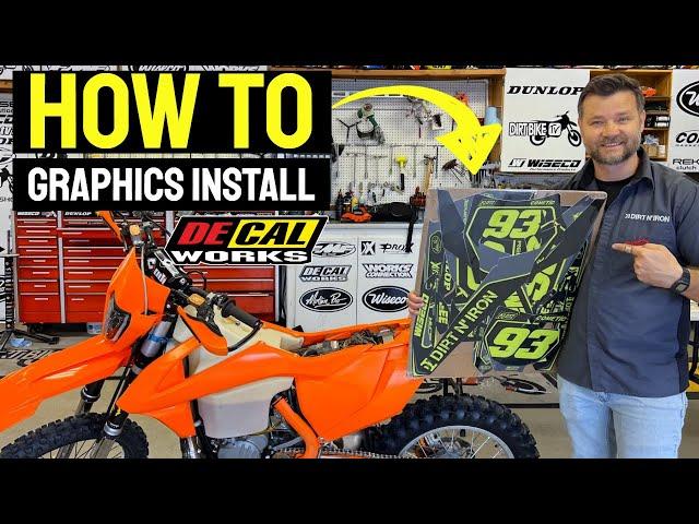 Dirt bike graphics install for beginners