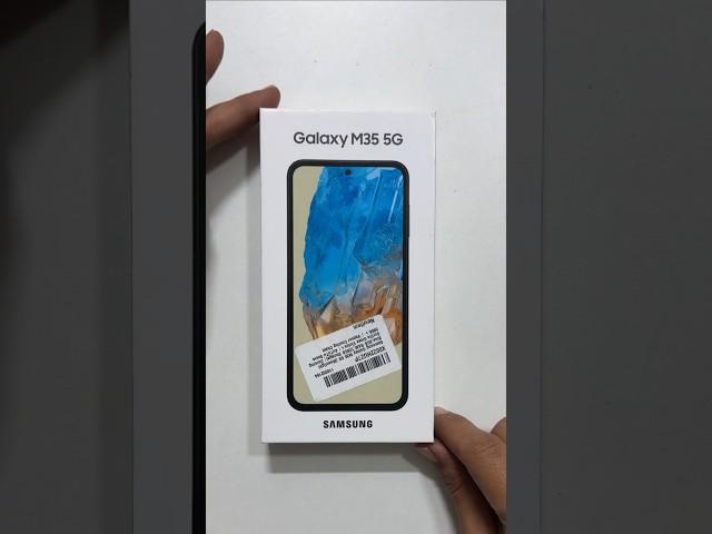 Samsung Galaxy M35 5G Unboxing- Moonlight Blue Retail Unit